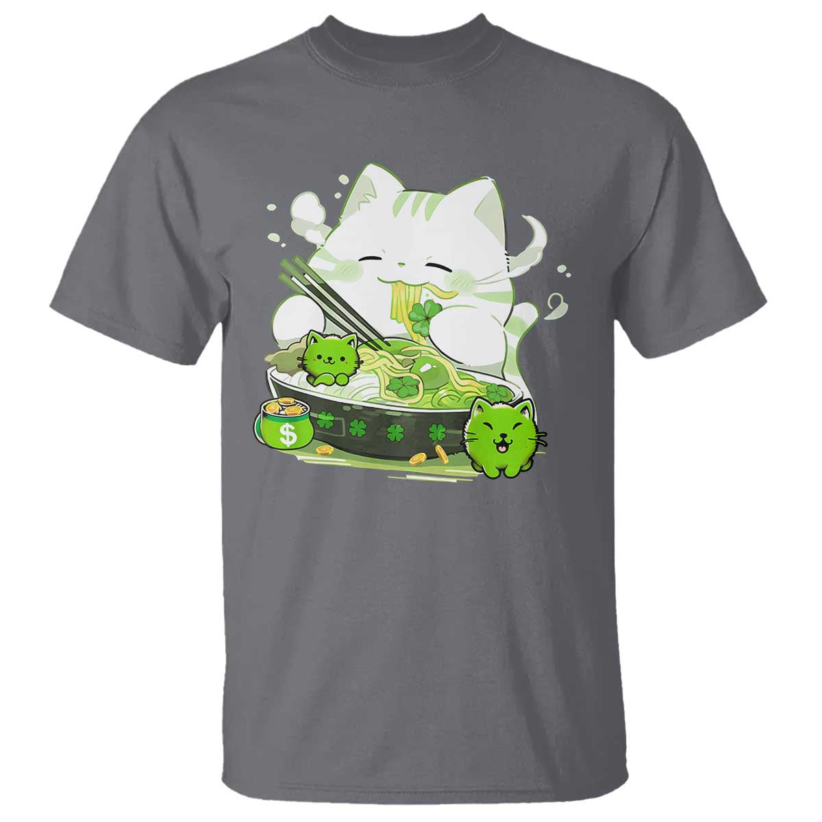 st-patricks-day-cats-t-shirt-irish-eating-ramen-noodles-cute-anime-shamrocks
