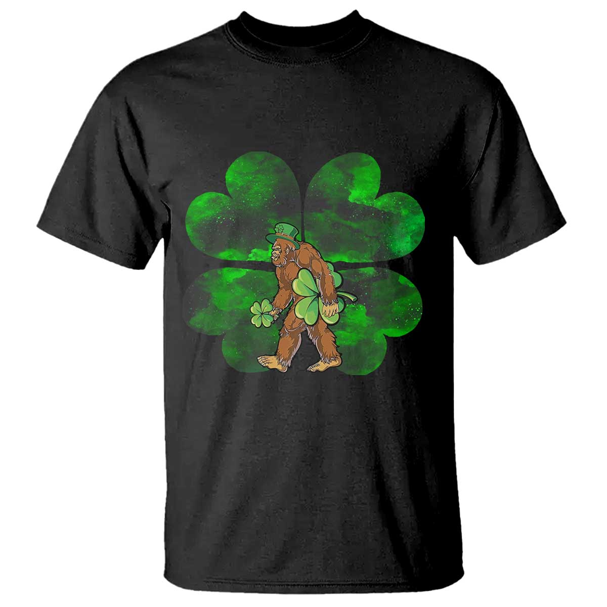 st-patricks-day-lucky-shamrock-bigfoot-t-shirt-funny-sasquatch-irish