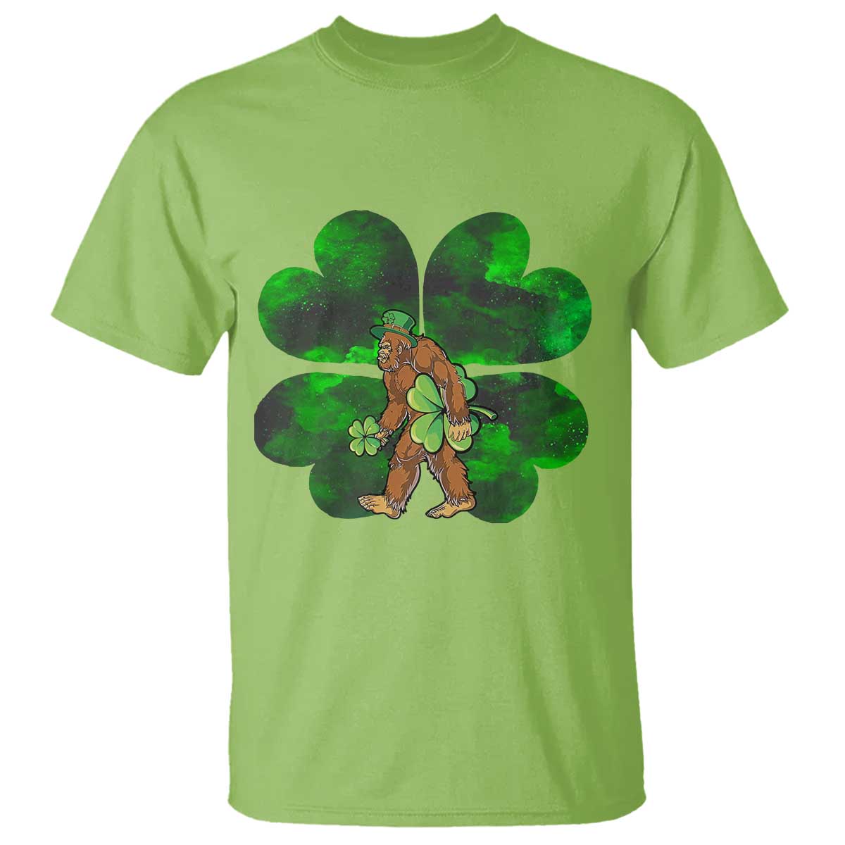 st-patricks-day-lucky-shamrock-bigfoot-t-shirt-funny-sasquatch-irish