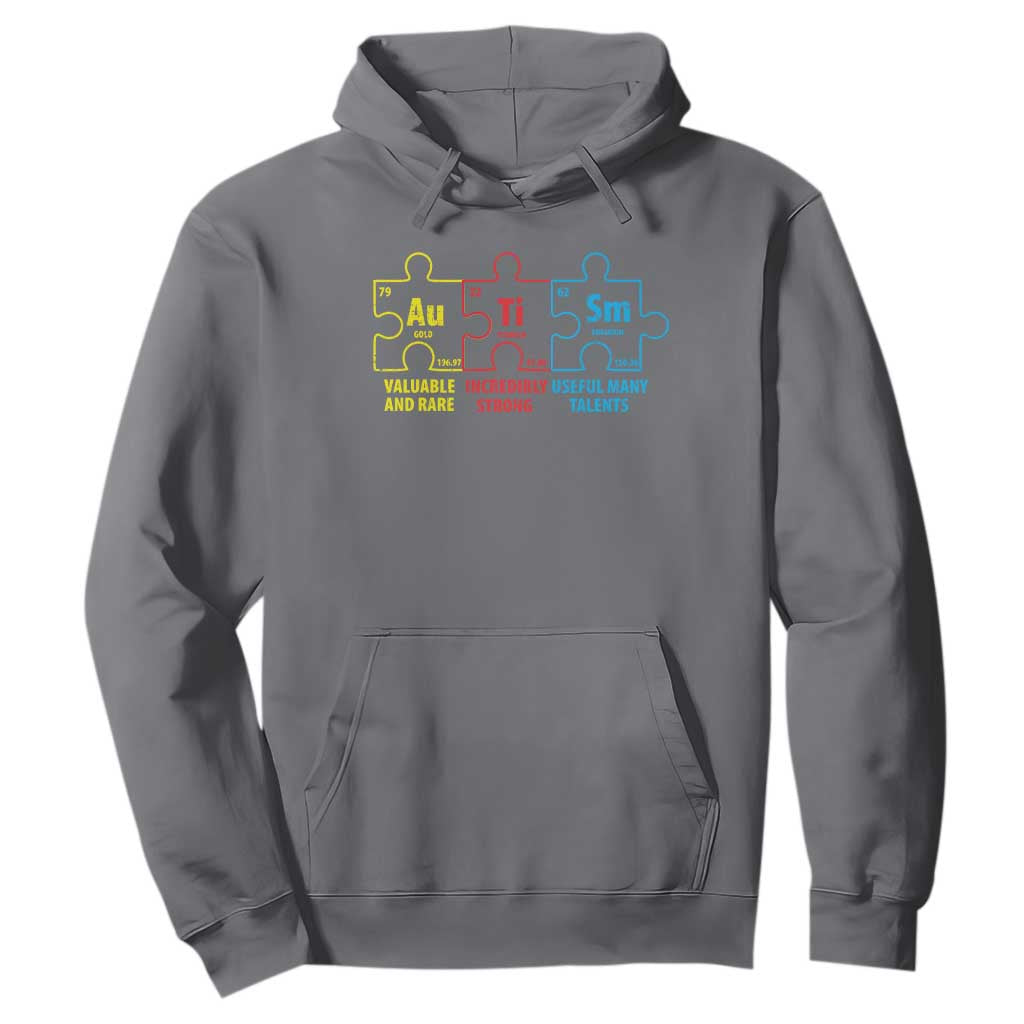 Autism Support Hoodie Elements Periodic Table ASD
