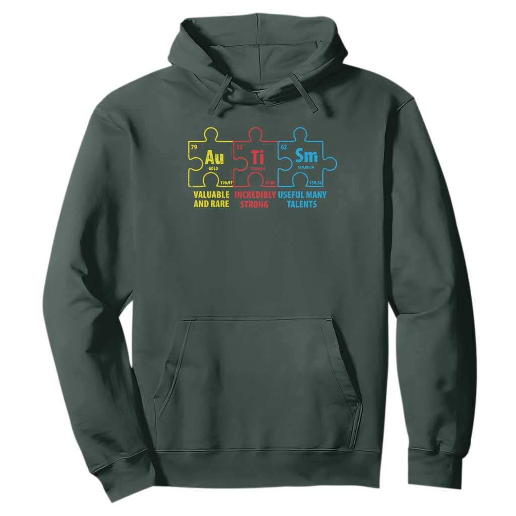 Autism Support Hoodie Elements Periodic Table ASD