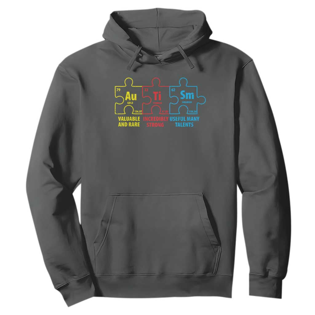 Autism Support Hoodie Elements Periodic Table ASD