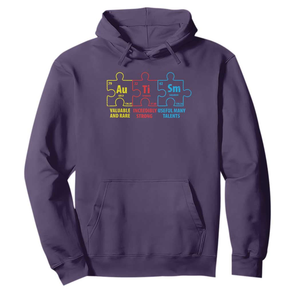 Autism Support Hoodie Elements Periodic Table ASD