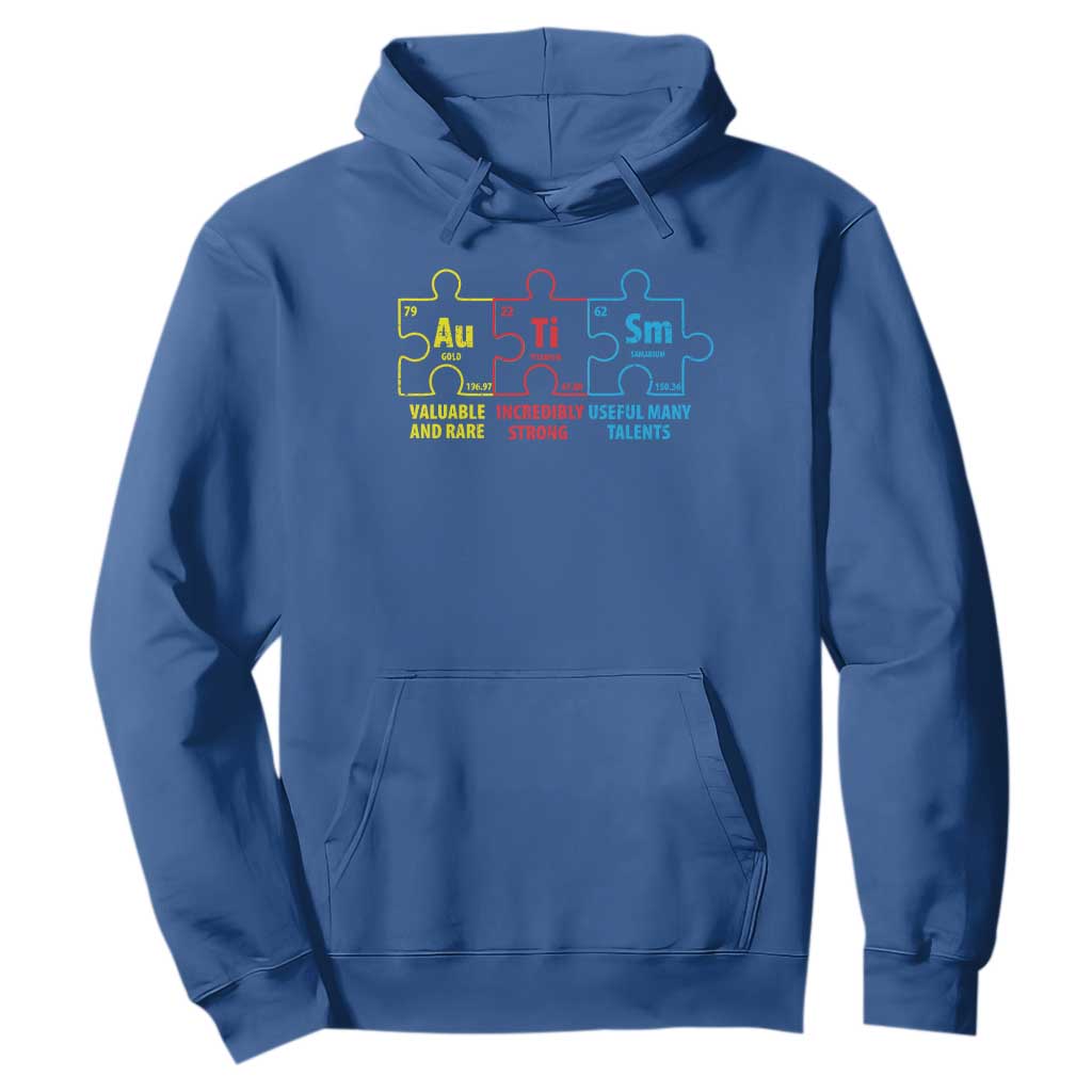 Autism Support Hoodie Elements Periodic Table ASD