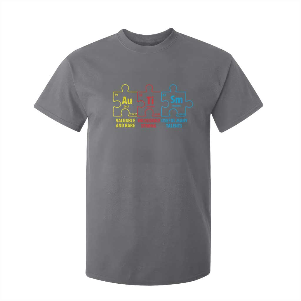 Autism Support T Shirt For Kid Elements Periodic Table ASD