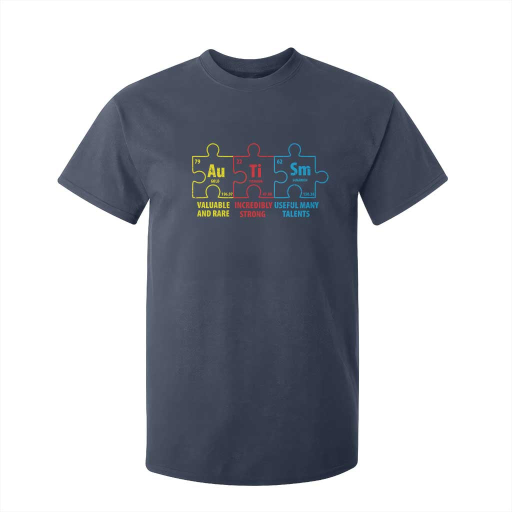 Autism Support T Shirt For Kid Elements Periodic Table ASD