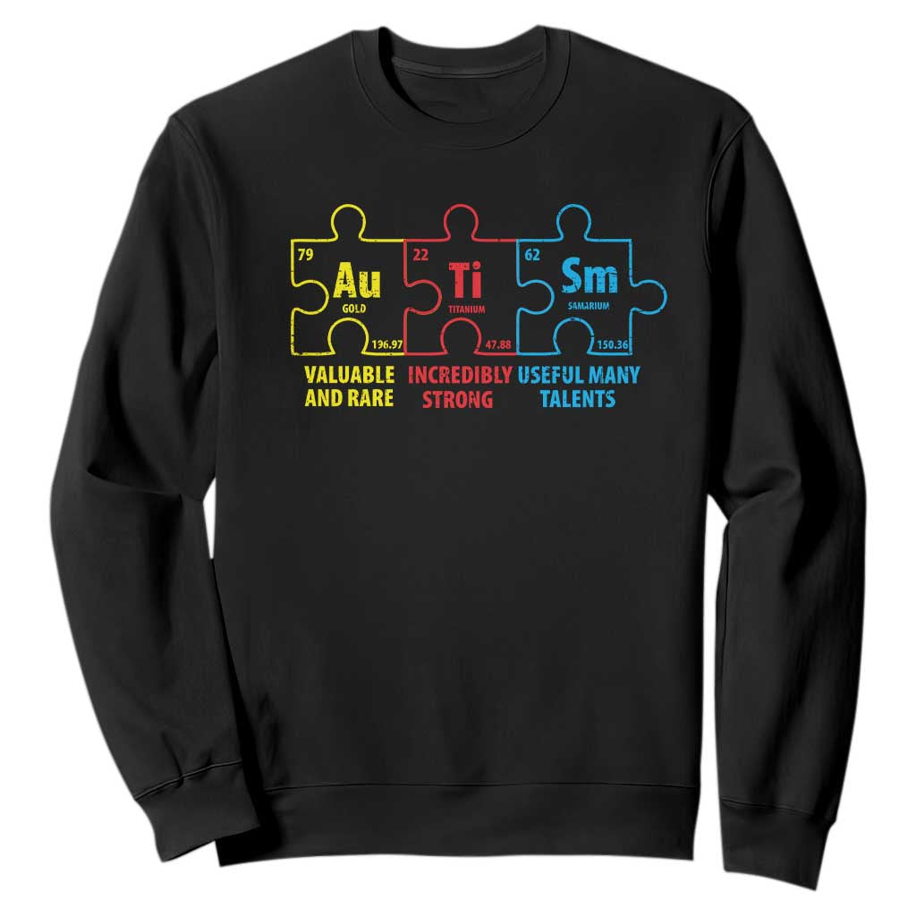 Autism Support Sweatshirt Elements Periodic Table ASD