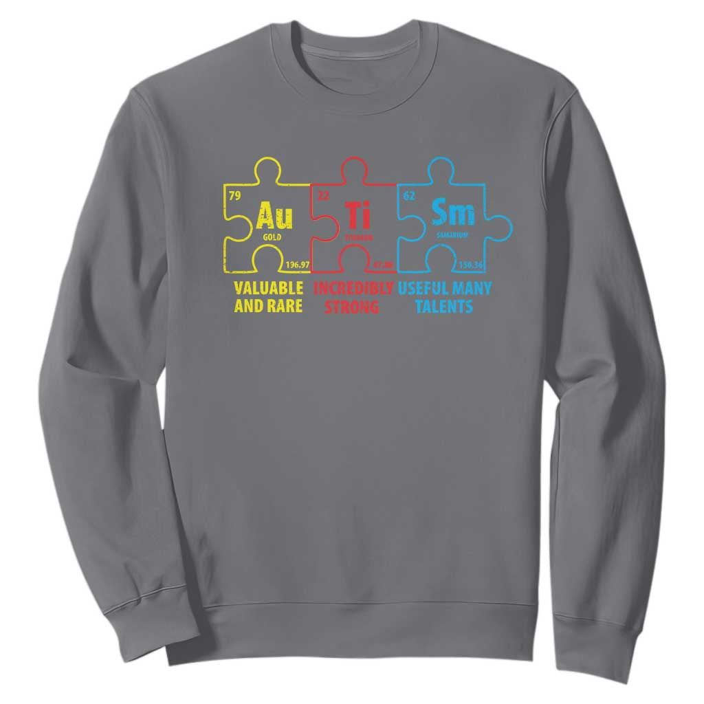 Autism Support Sweatshirt Elements Periodic Table ASD