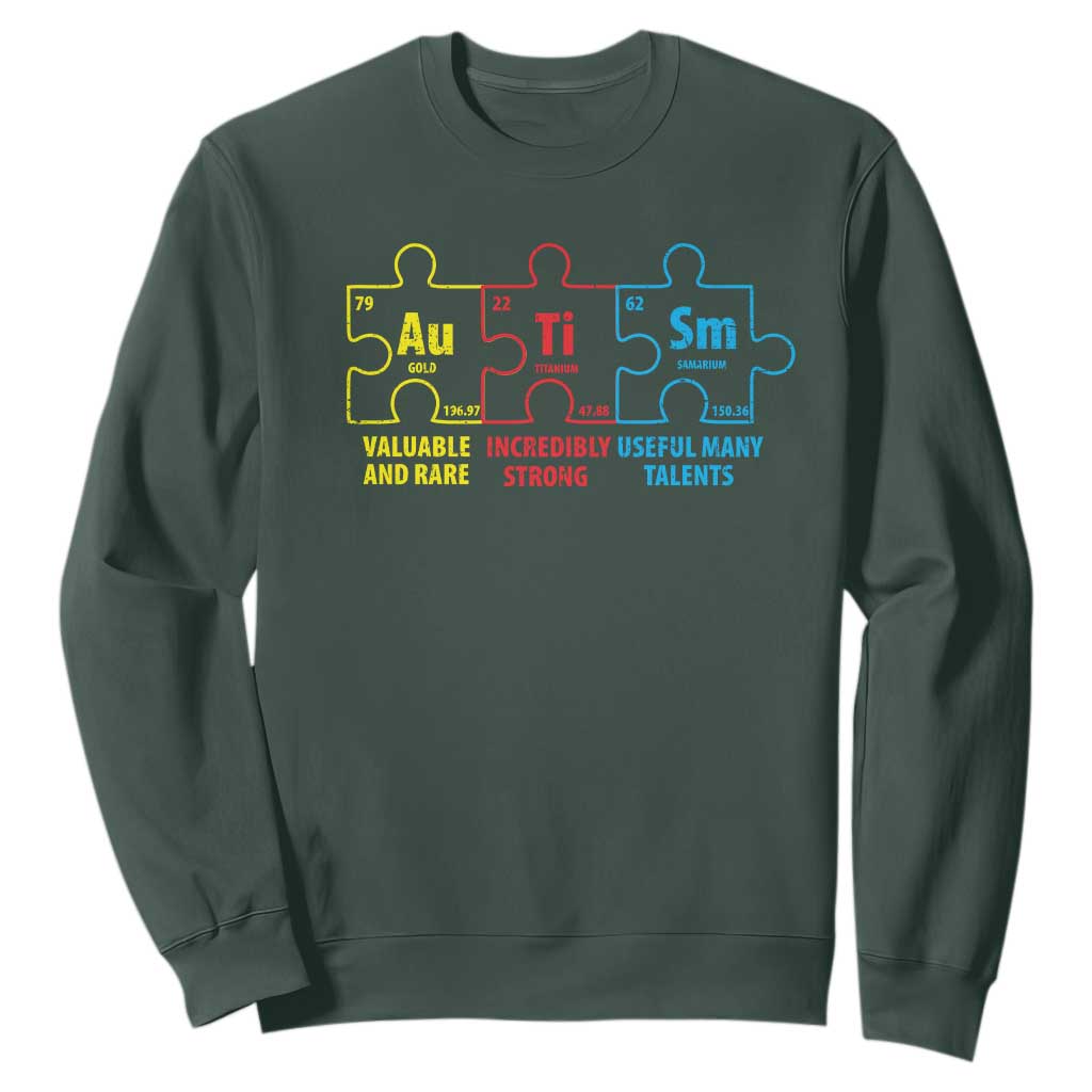 Autism Support Sweatshirt Elements Periodic Table ASD