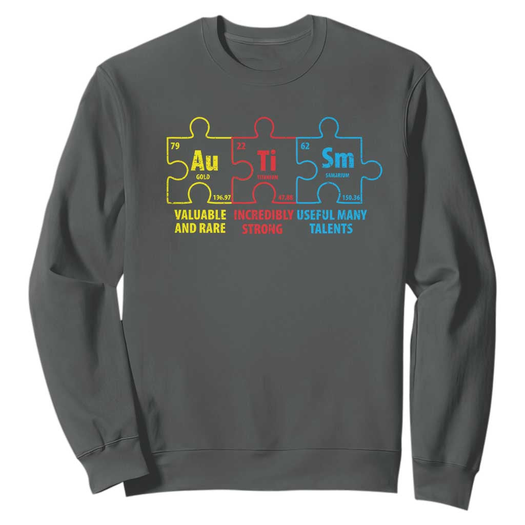 Autism Support Sweatshirt Elements Periodic Table ASD