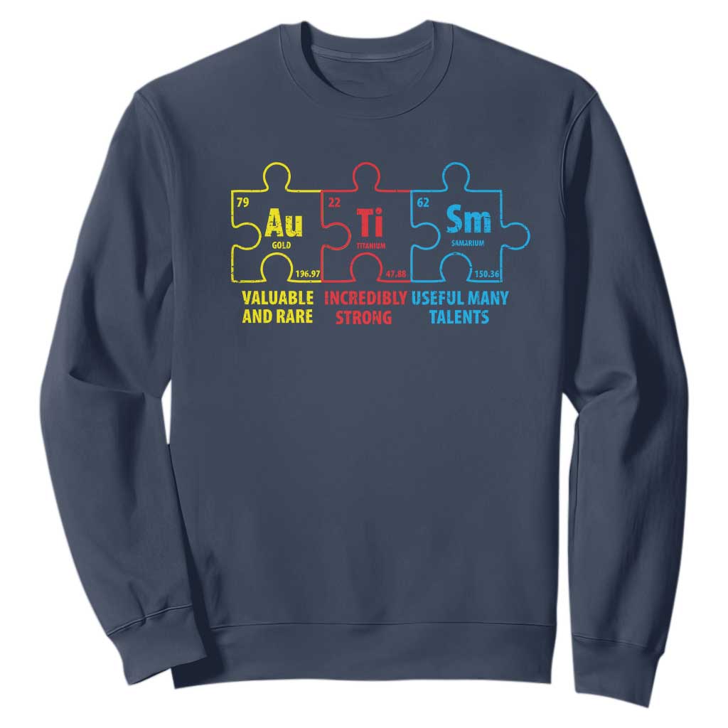 Autism Support Sweatshirt Elements Periodic Table ASD
