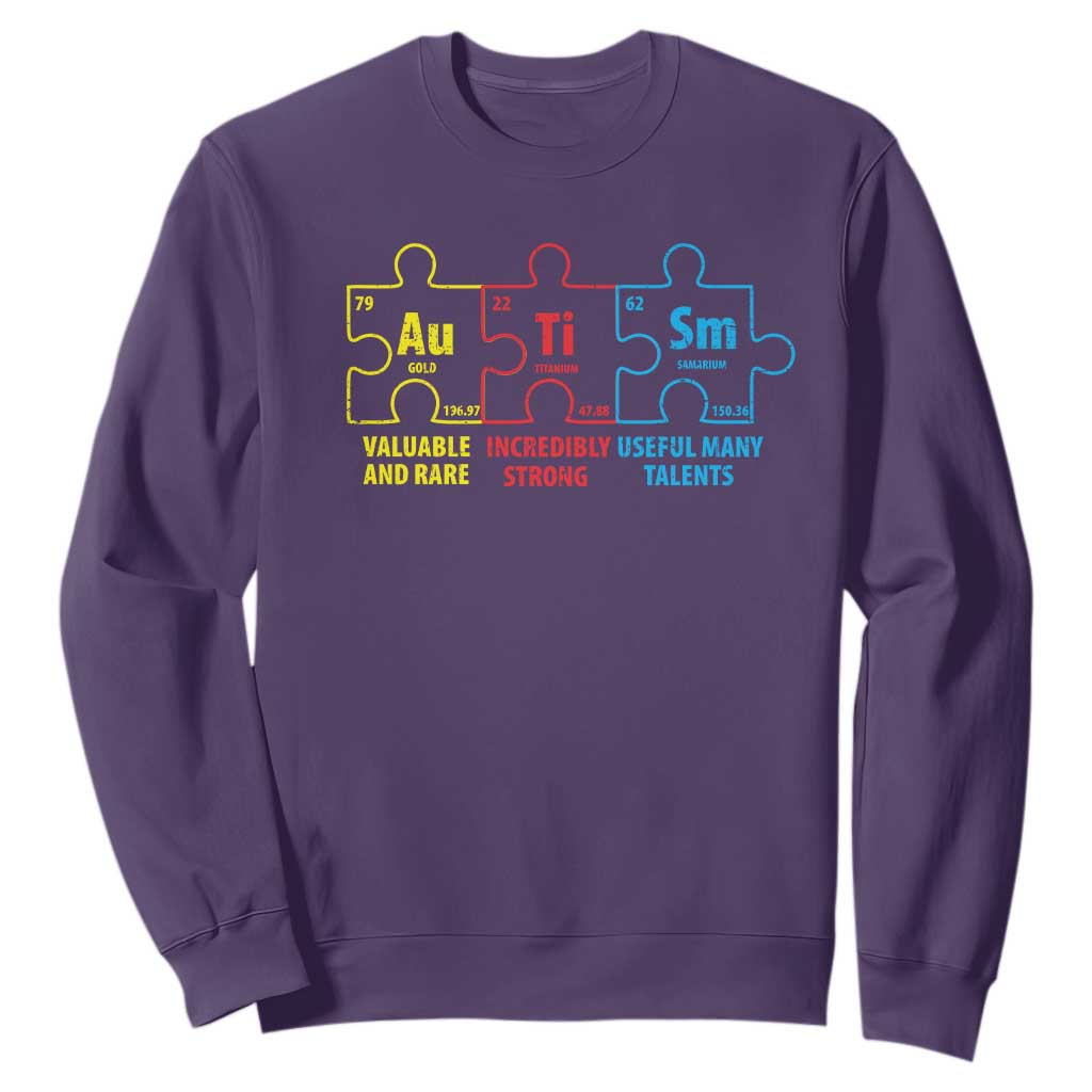 Autism Support Sweatshirt Elements Periodic Table ASD