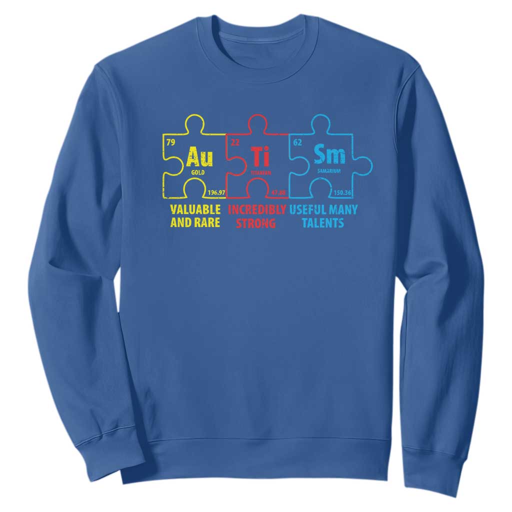 Autism Support Sweatshirt Elements Periodic Table ASD