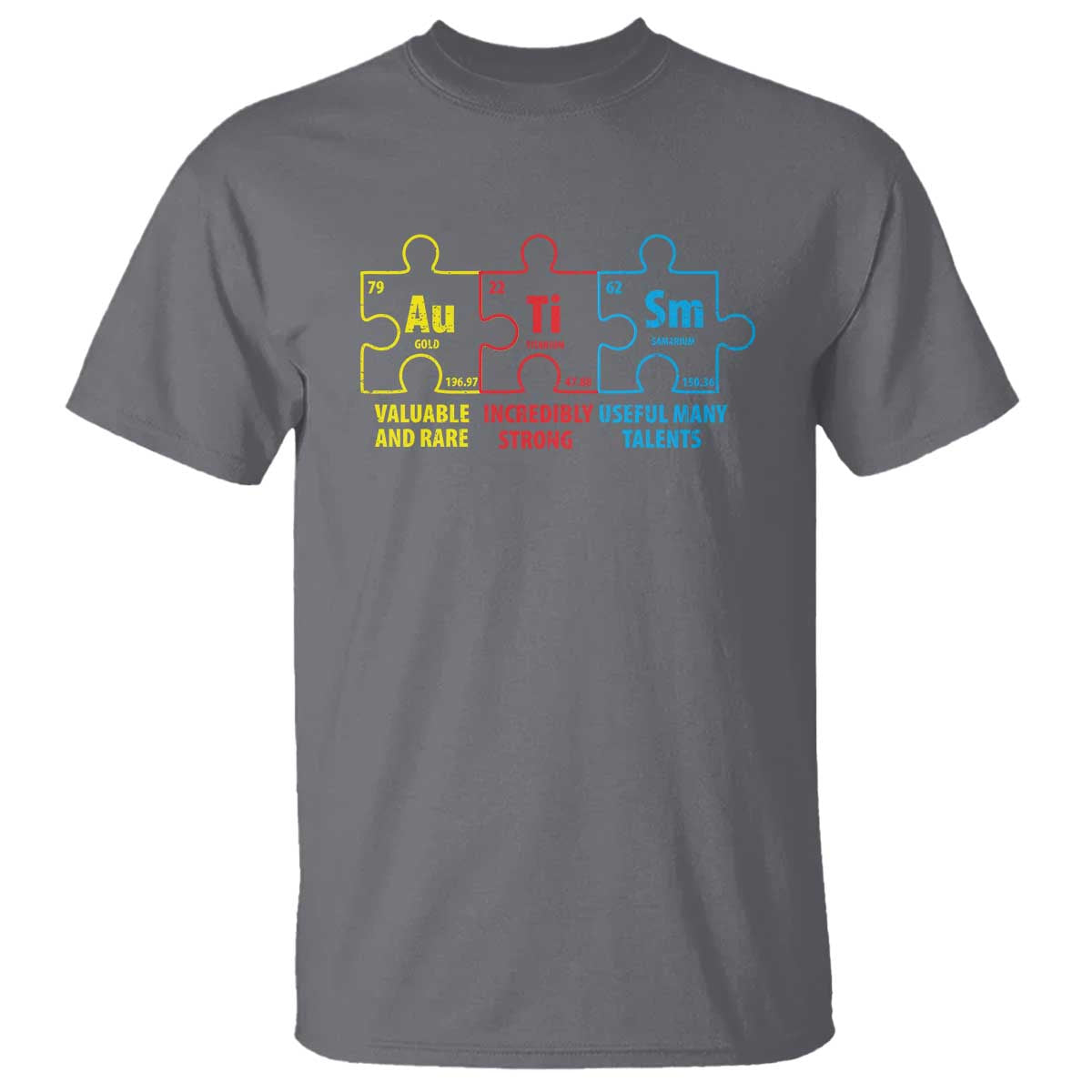 Autism Support T Shirt Elements Periodic Table ASD