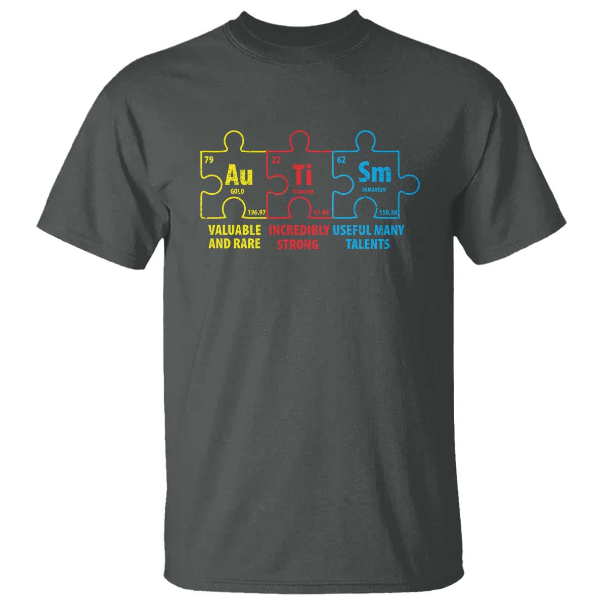 Autism Support T Shirt Elements Periodic Table ASD