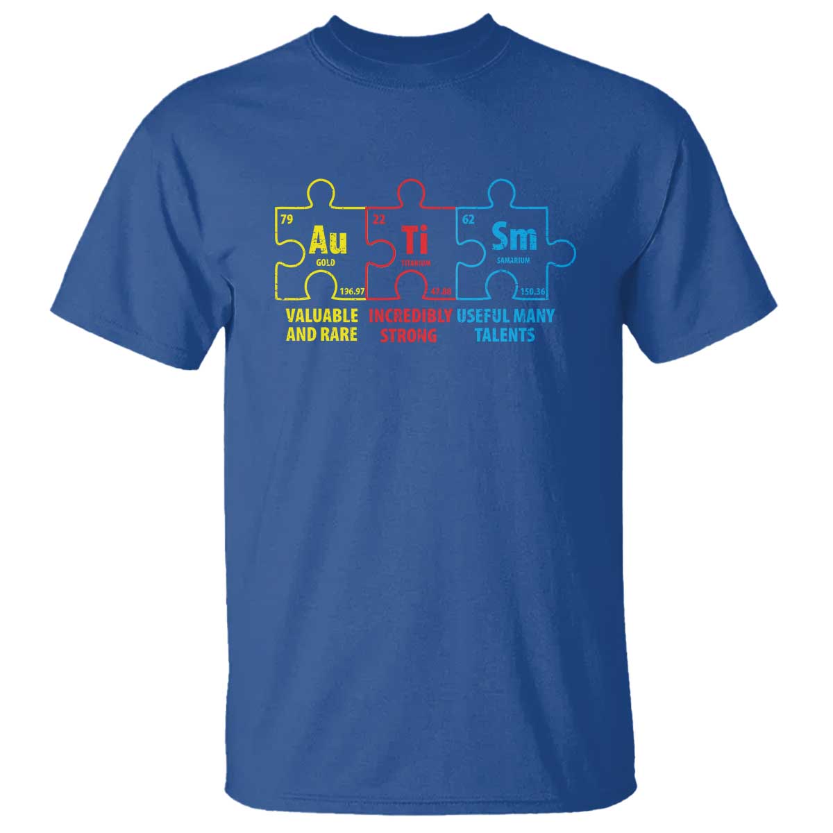 Autism Support T Shirt Elements Periodic Table ASD