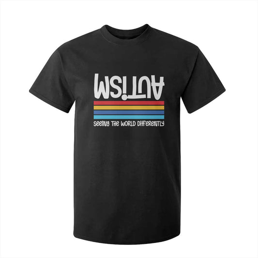 Autism Support T Shirt For Kid Seeing the World Differently ASD Month