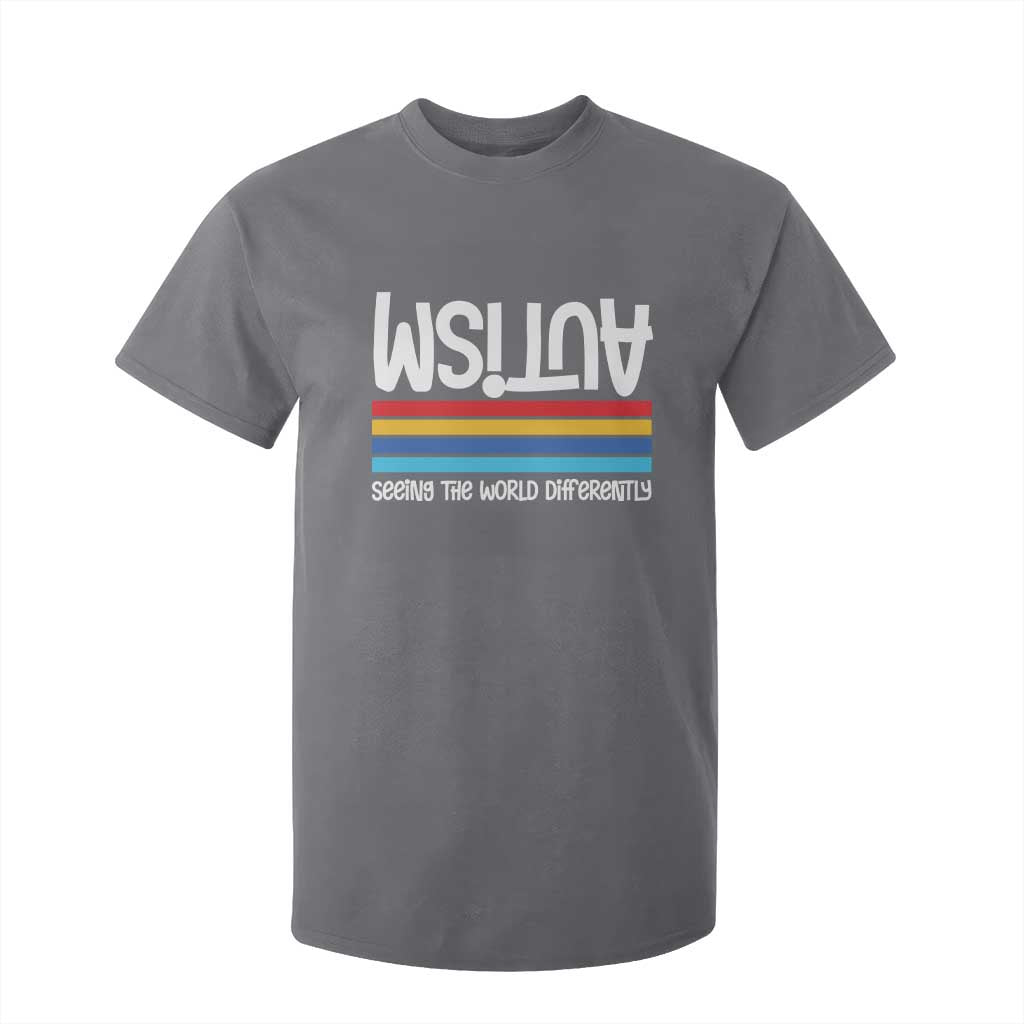 Autism Support T Shirt For Kid Seeing the World Differently ASD Month