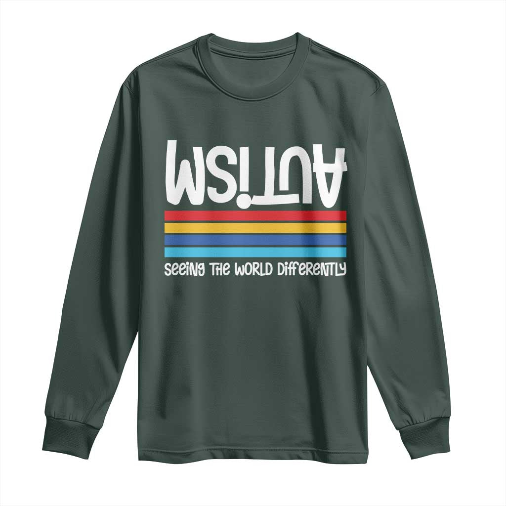 Autism Support Long Sleeve Shirt Seeing the World Differently ASD Month