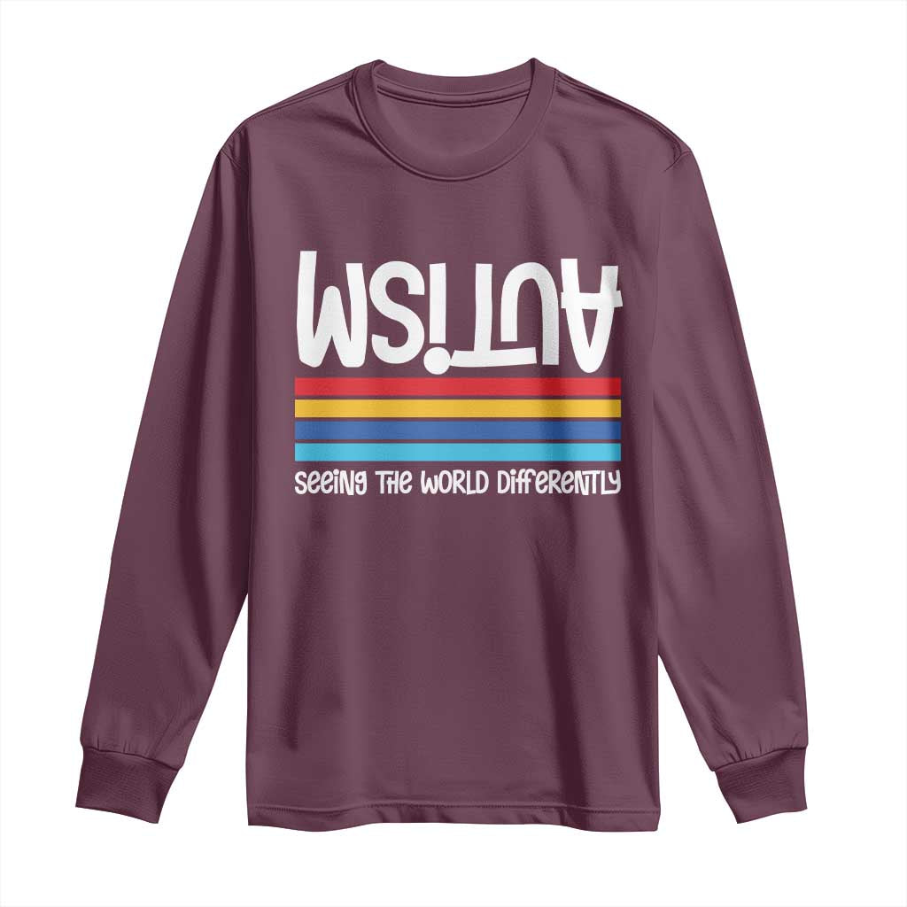 Autism Support Long Sleeve Shirt Seeing the World Differently ASD Month