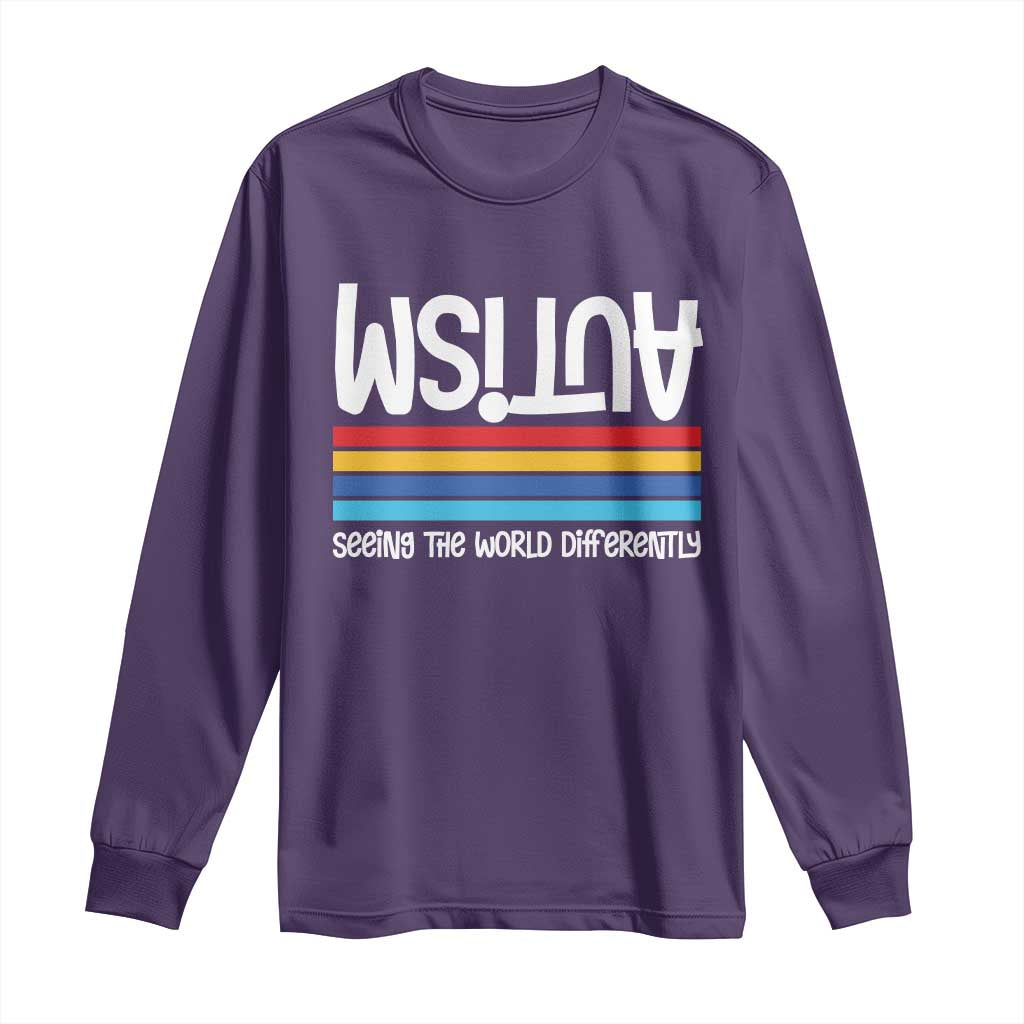 Autism Support Long Sleeve Shirt Seeing the World Differently ASD Month