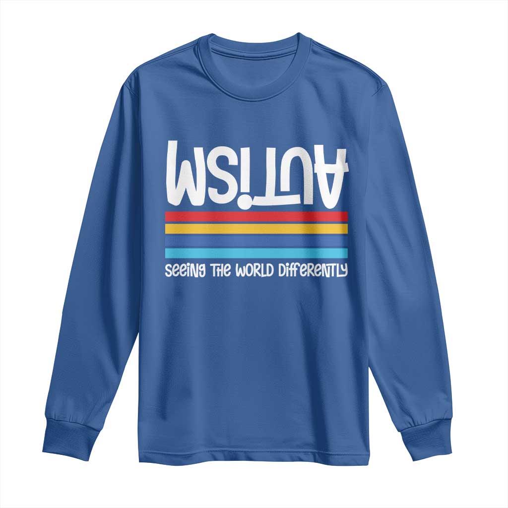 Autism Support Long Sleeve Shirt Seeing the World Differently ASD Month