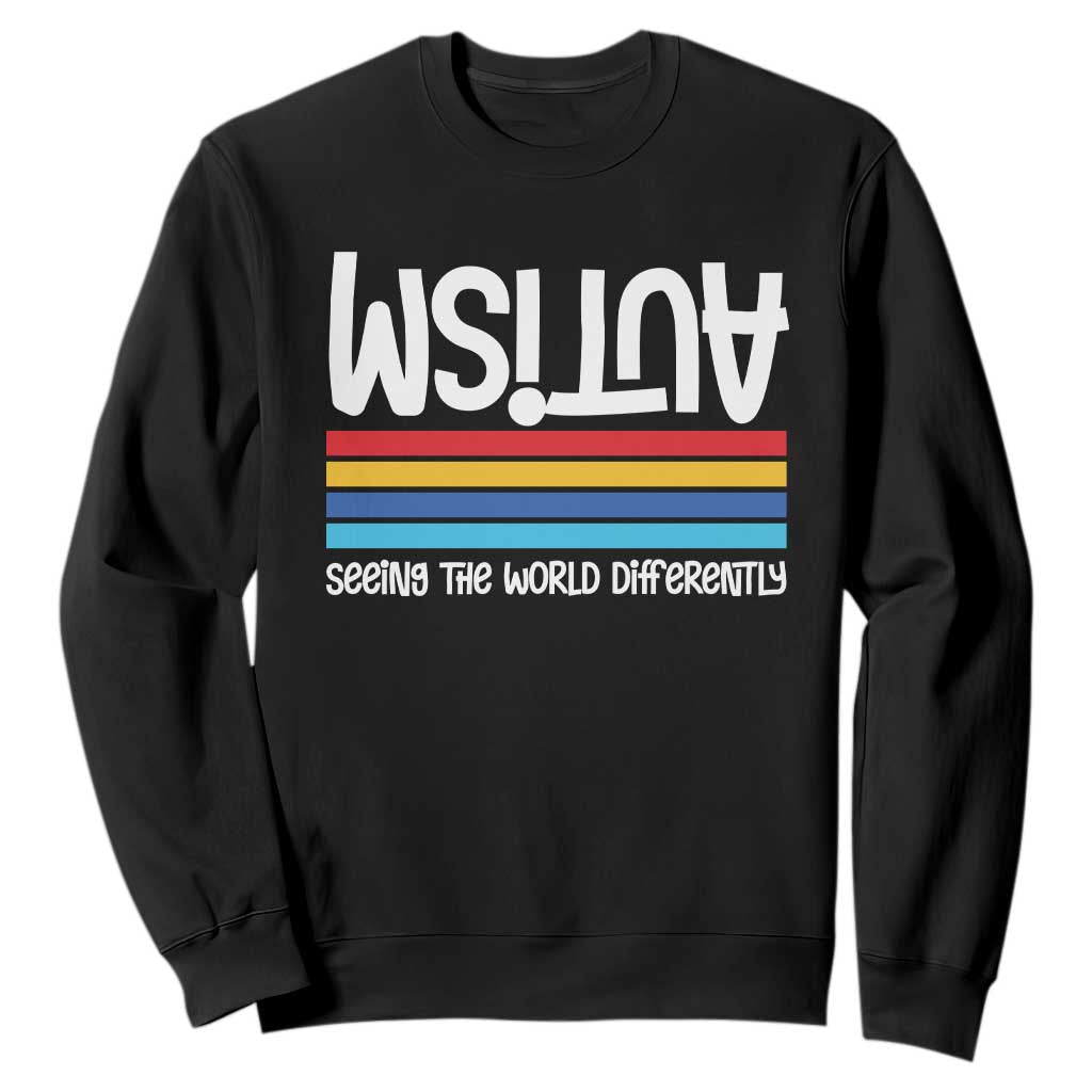 Autism Support Sweatshirt Seeing the World Differently ASD Month