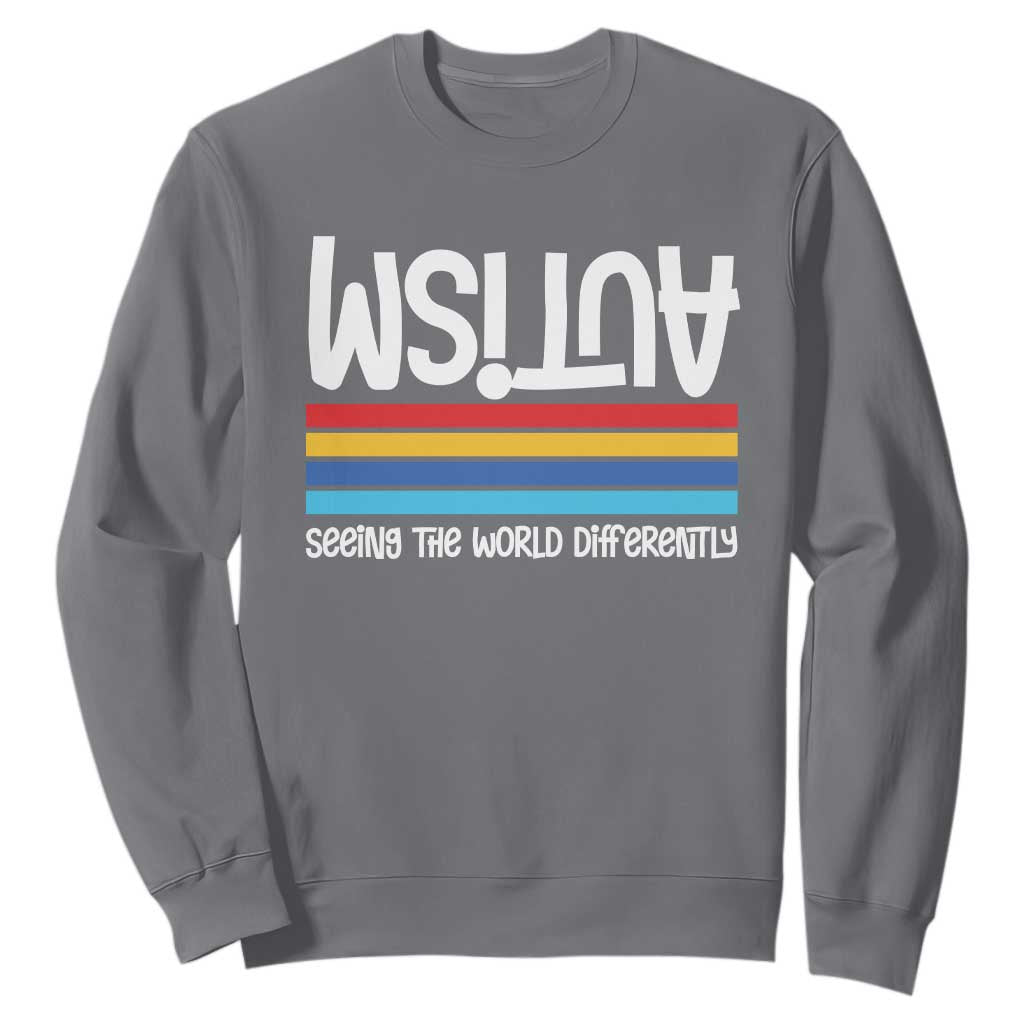 Autism Support Sweatshirt Seeing the World Differently ASD Month