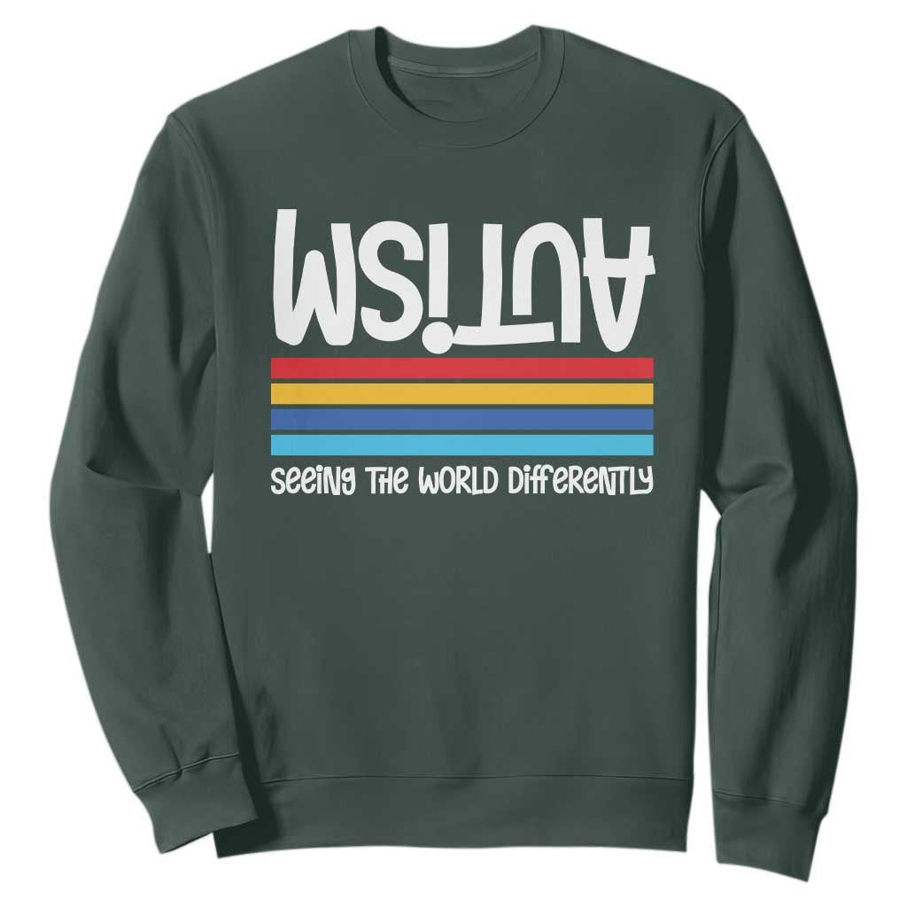 Autism Support Sweatshirt Seeing the World Differently ASD Month