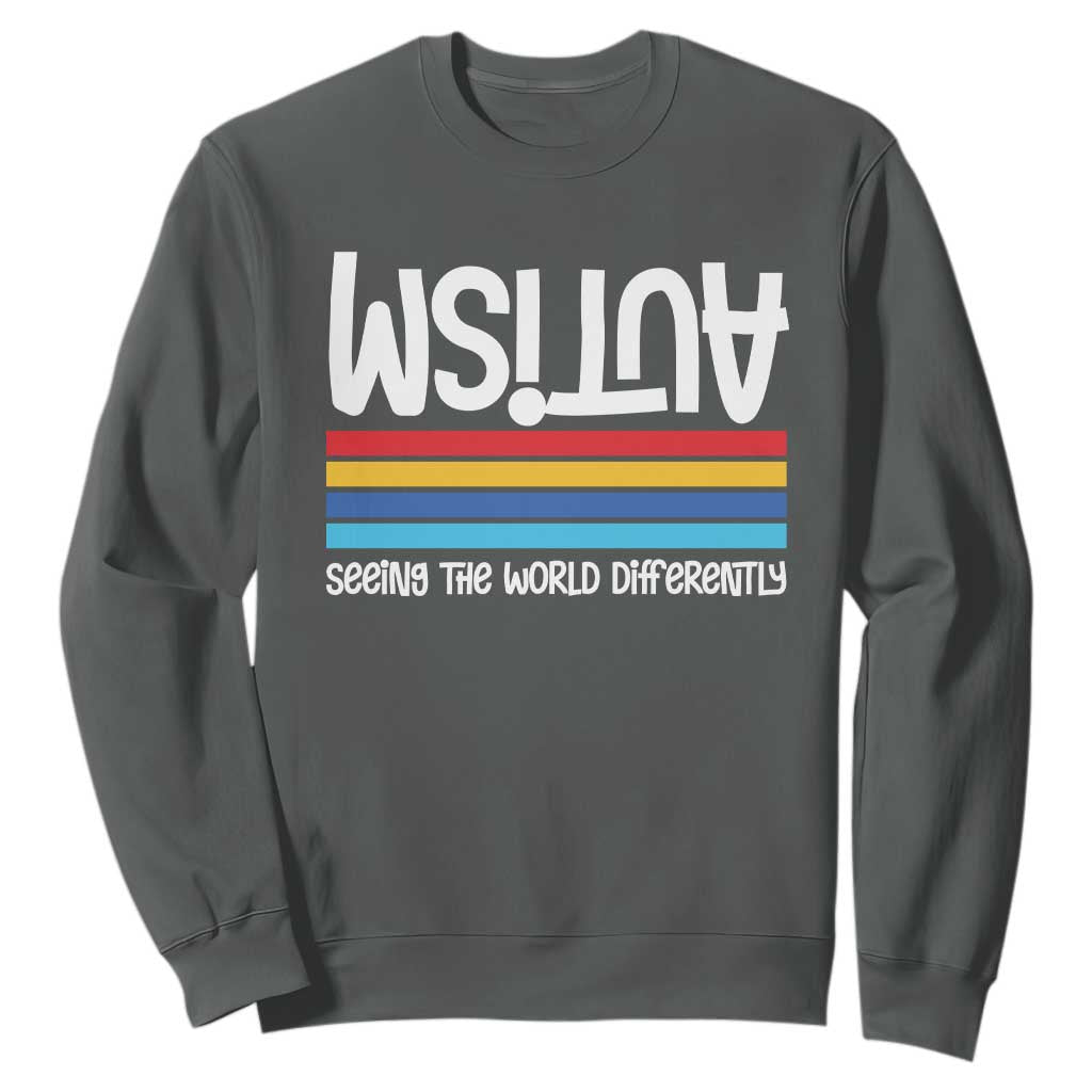 Autism Support Sweatshirt Seeing the World Differently ASD Month