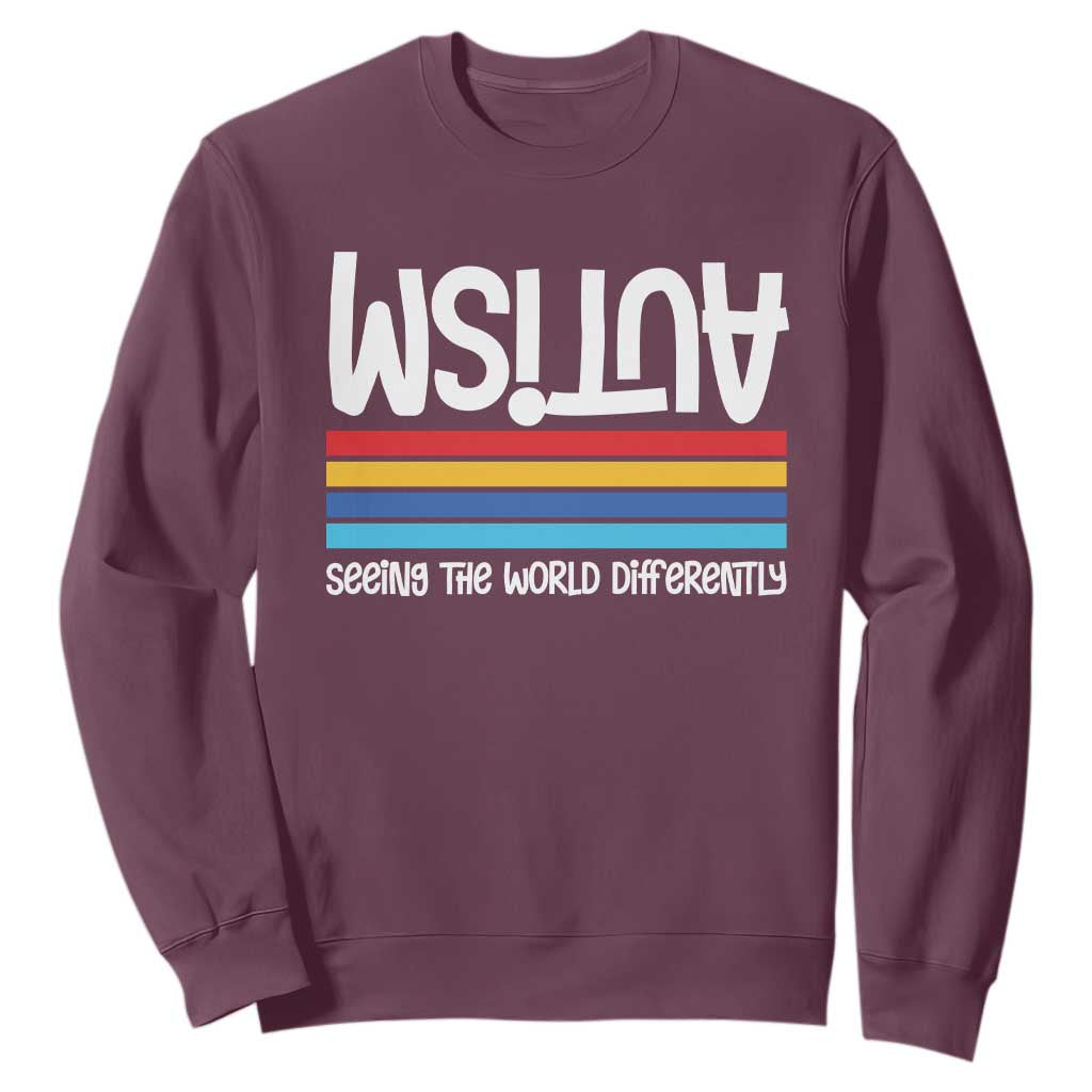 Autism Support Sweatshirt Seeing the World Differently ASD Month