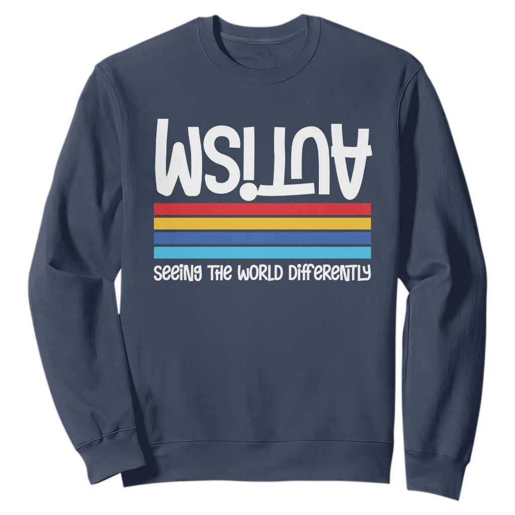 Autism Support Sweatshirt Seeing the World Differently ASD Month