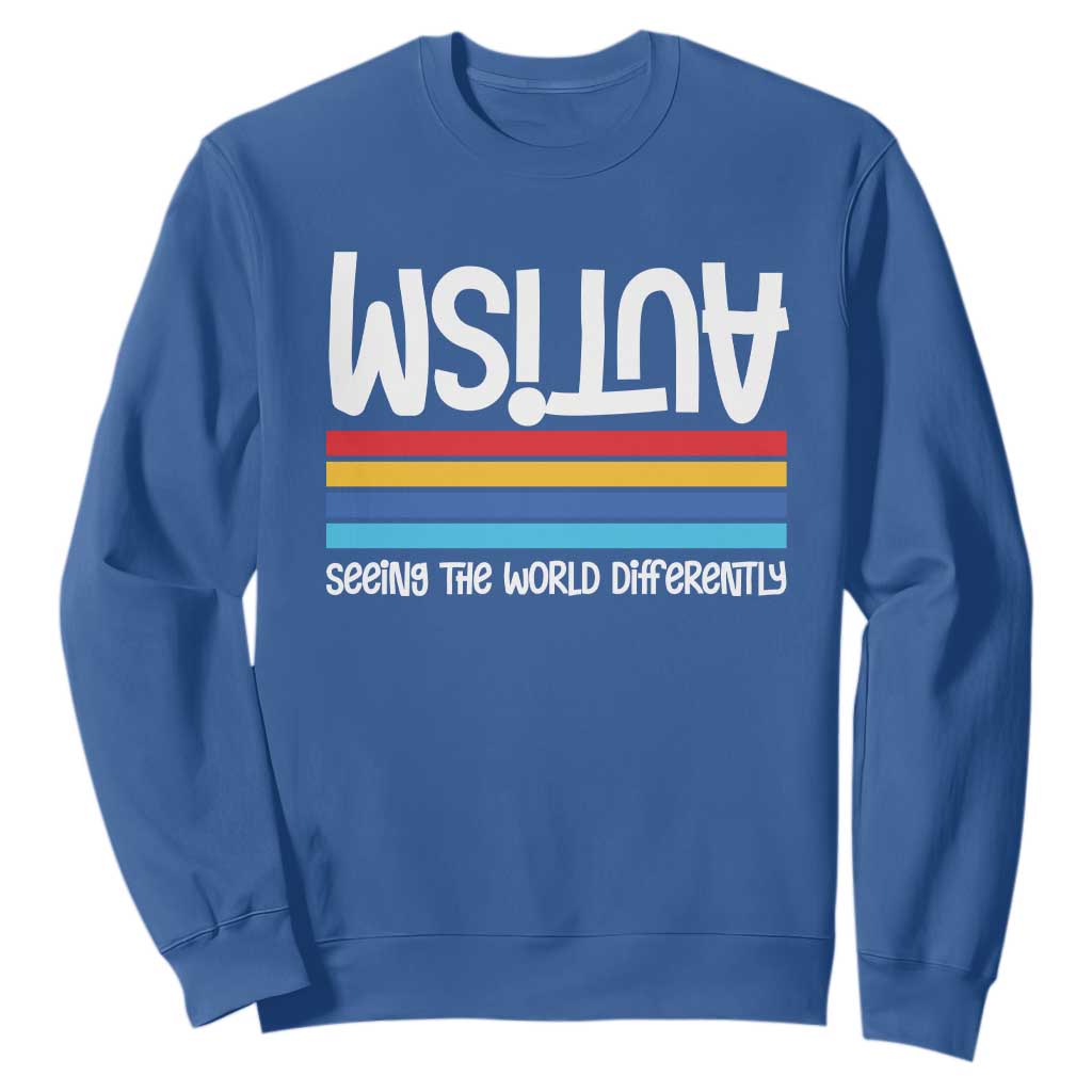 Autism Support Sweatshirt Seeing the World Differently ASD Month