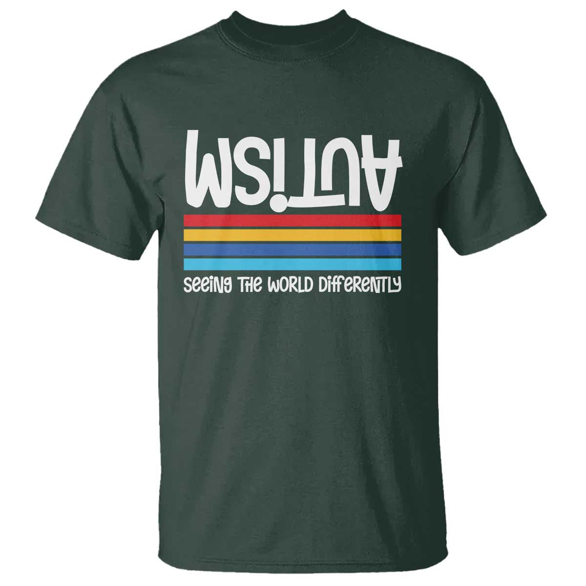 Autism Support T Shirt Seeing the World Differently ASD Month