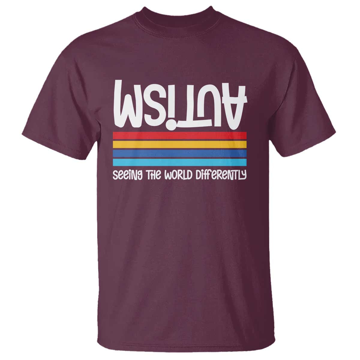 Autism Support T Shirt Seeing the World Differently ASD Month