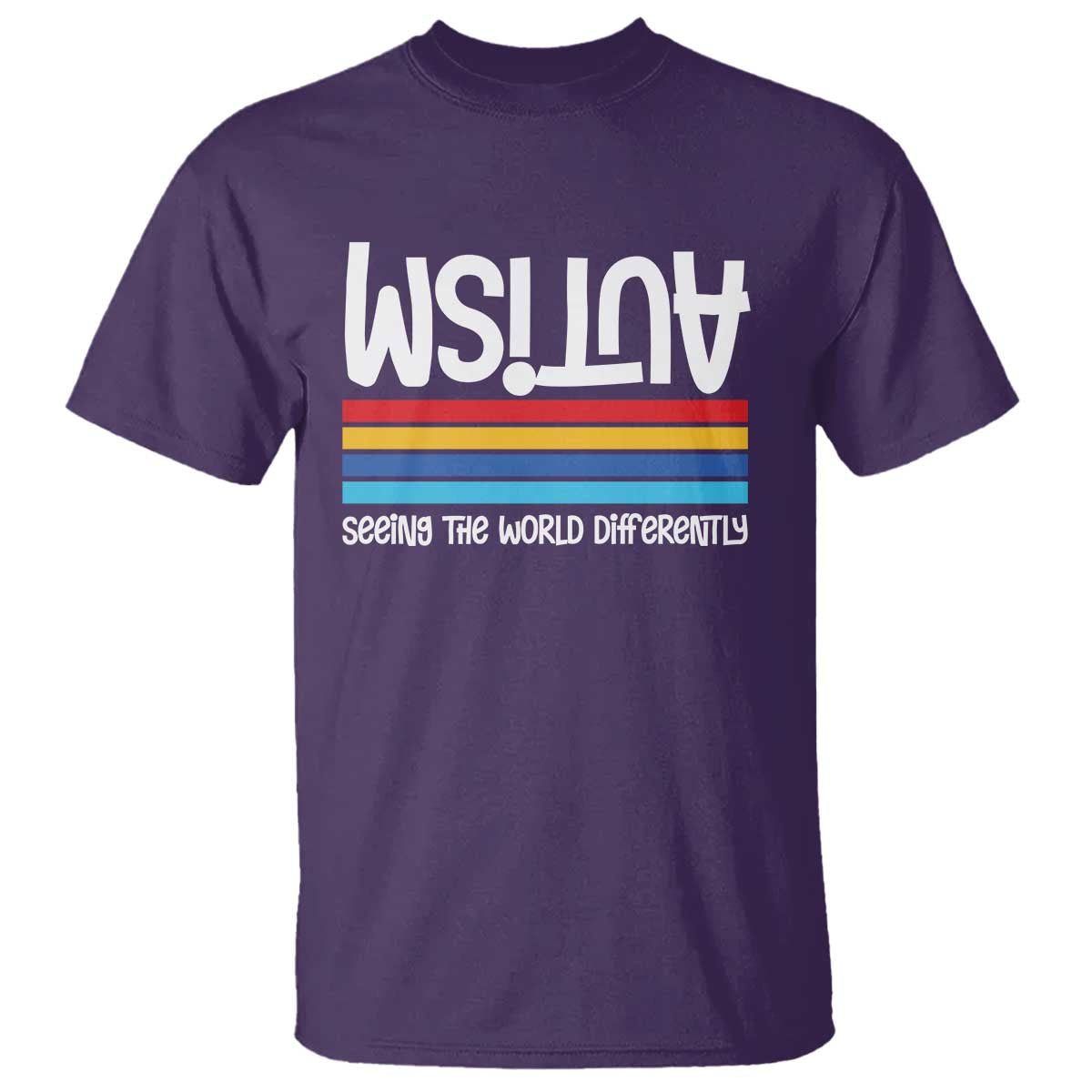 Autism Support T Shirt Seeing the World Differently ASD Month