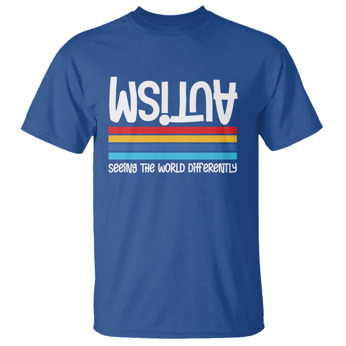Autism Support T Shirt Seeing the World Differently ASD Month