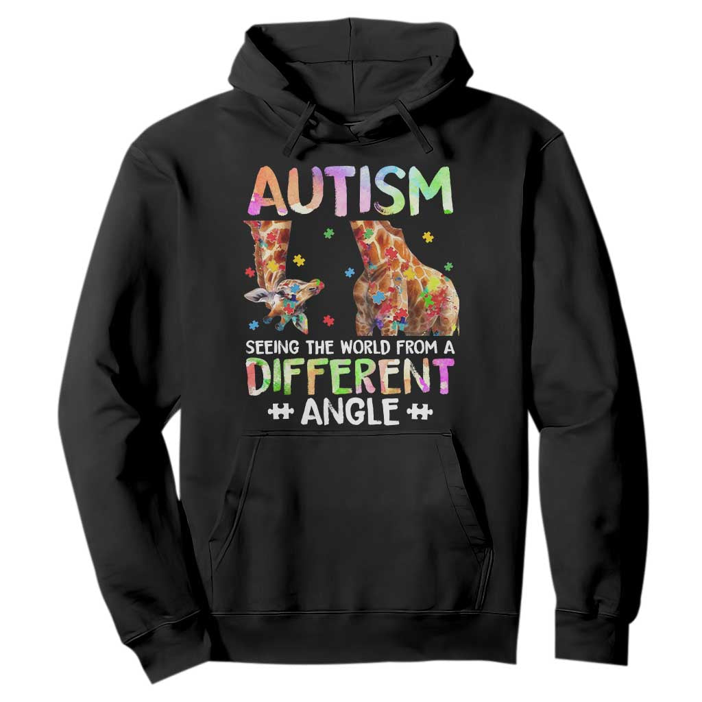 Autism Support Giraffe Hoodie Seeing The World Differently ASD