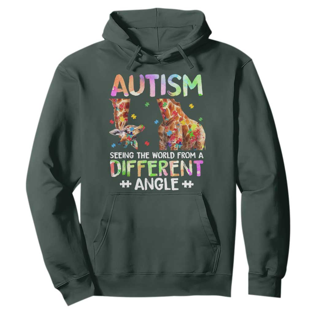Autism Support Giraffe Hoodie Seeing The World Differently ASD