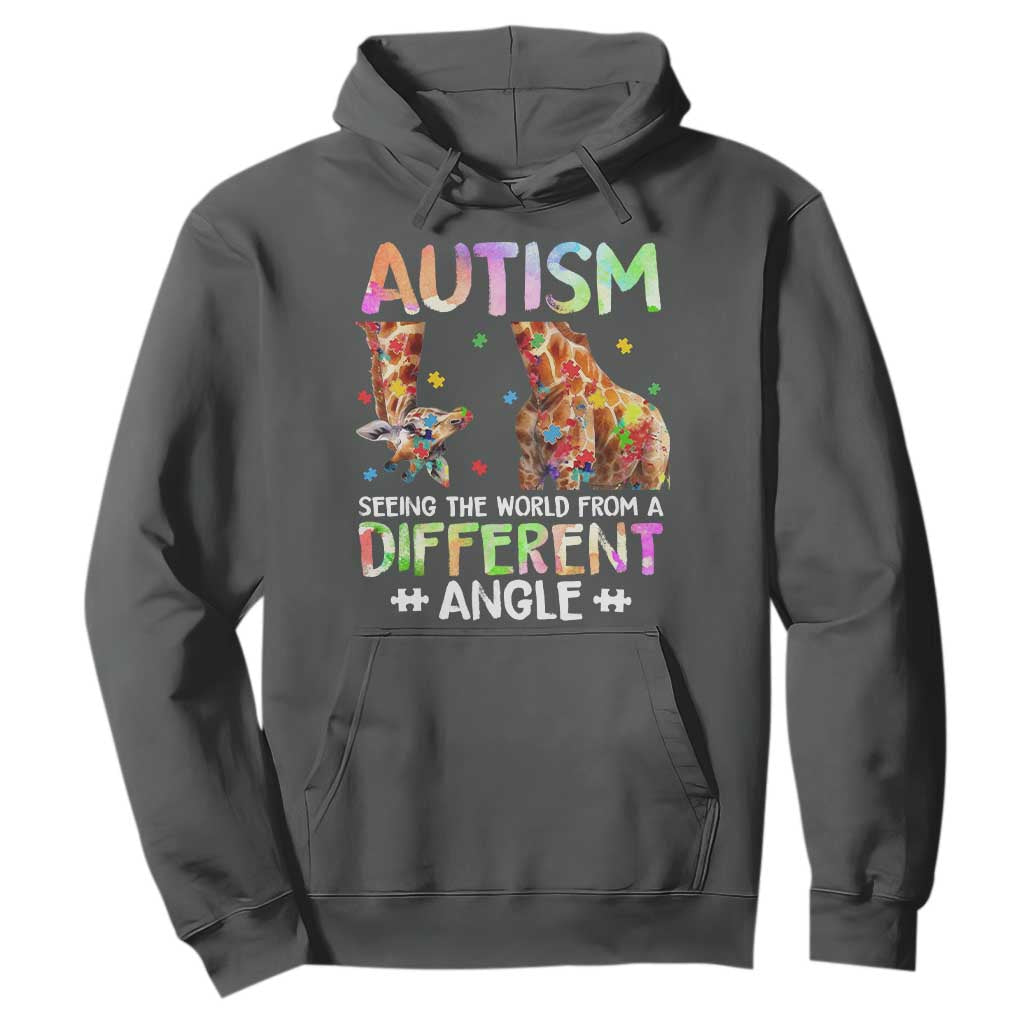 Autism Support Giraffe Hoodie Seeing The World Differently ASD