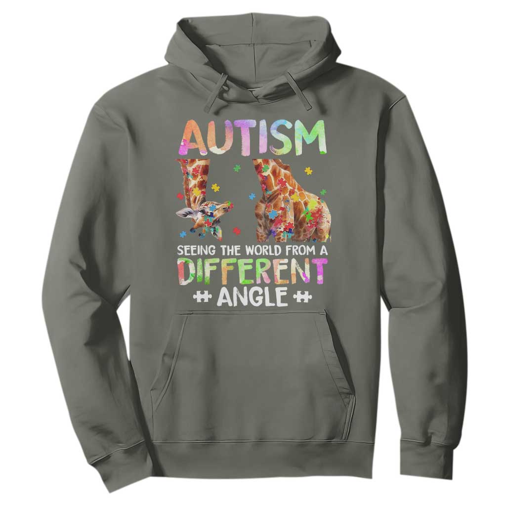 Autism Support Giraffe Hoodie Seeing The World Differently ASD