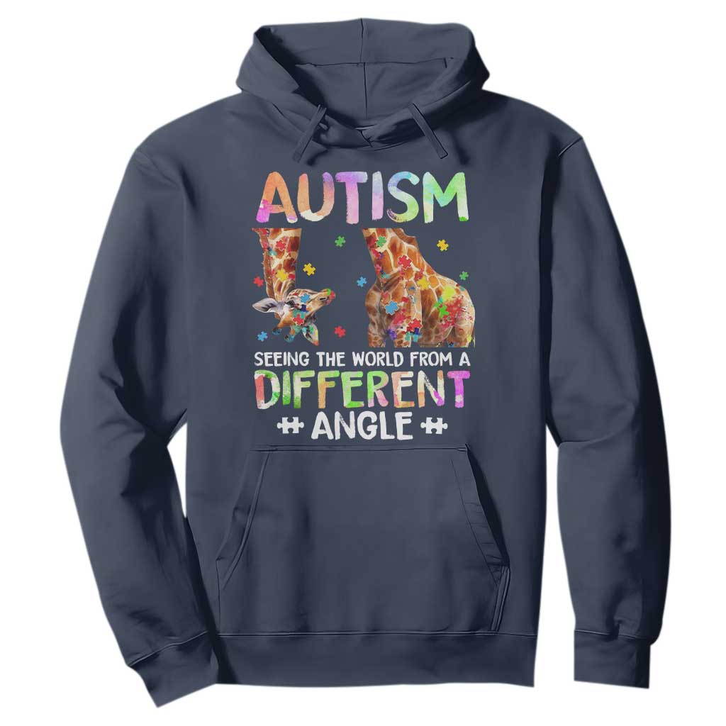 Autism Support Giraffe Hoodie Seeing The World Differently ASD