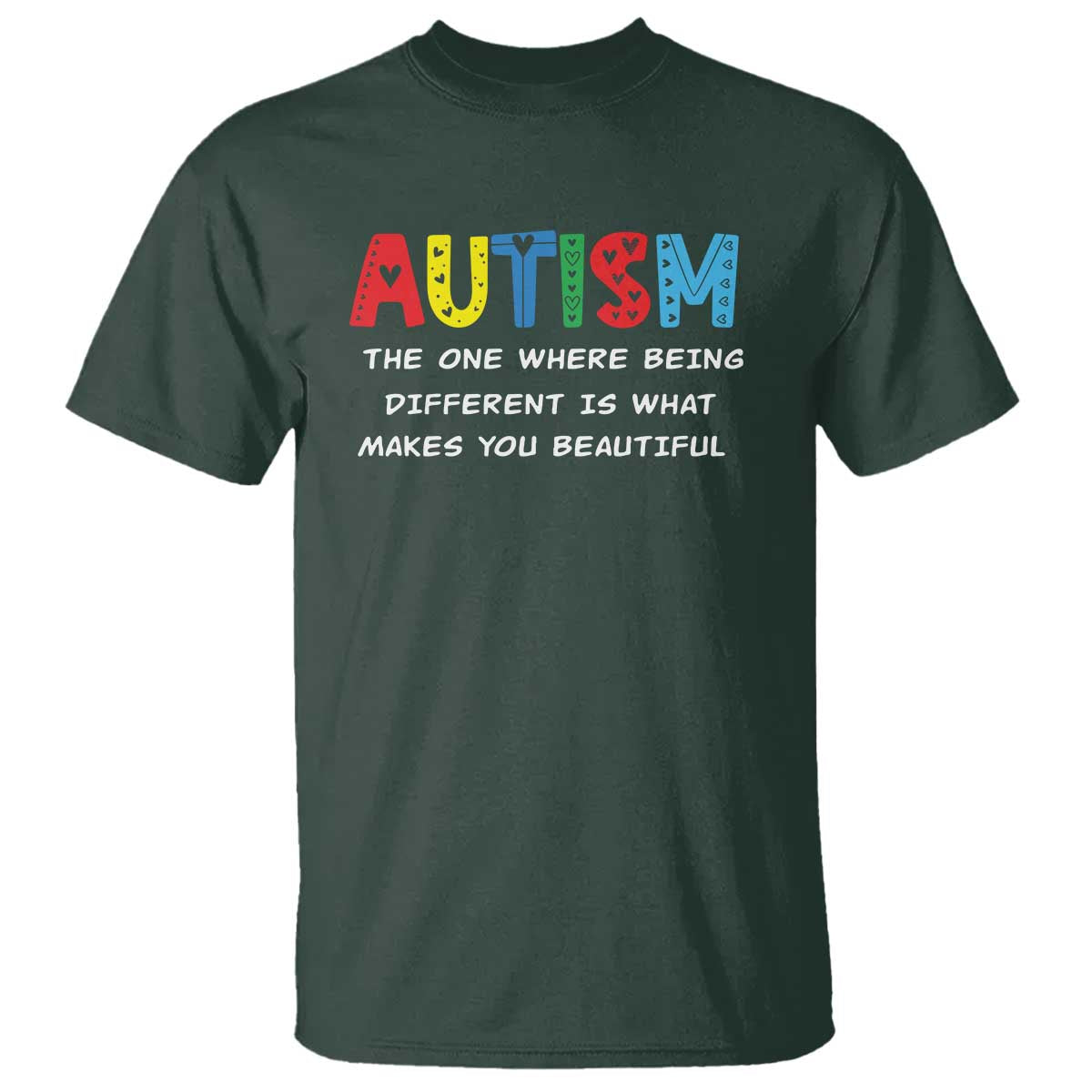 Autism Support T Shirt Different Makes You Beautiful ASD Month