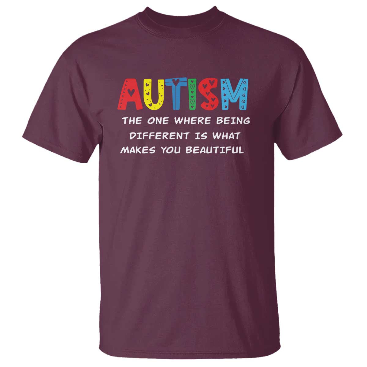 Autism Support T Shirt Different Makes You Beautiful ASD Month