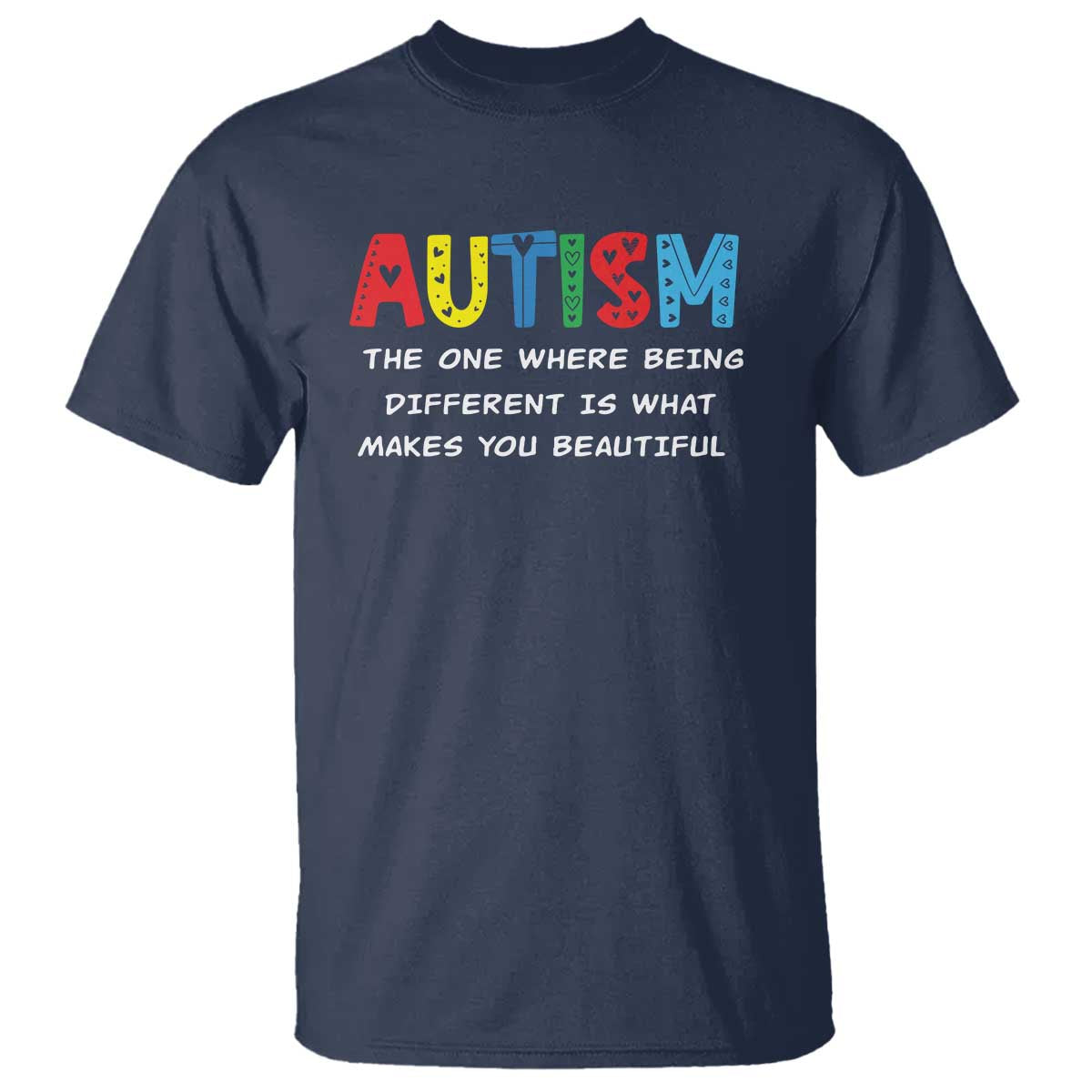 Autism Support T Shirt Different Makes You Beautiful ASD Month