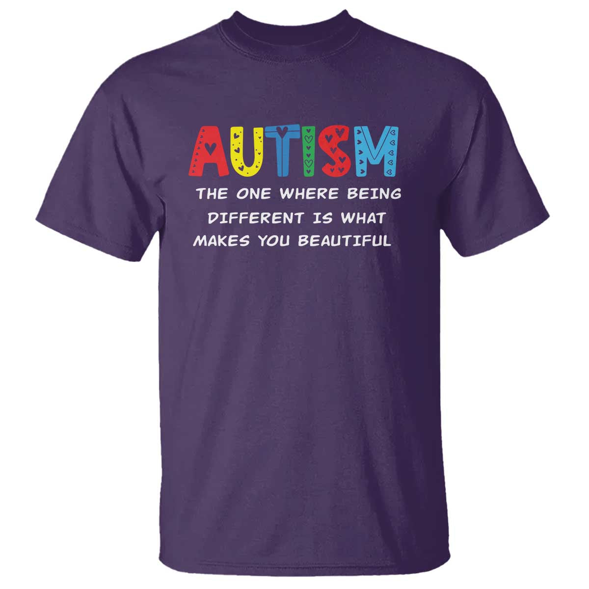 Autism Support T Shirt Different Makes You Beautiful ASD Month