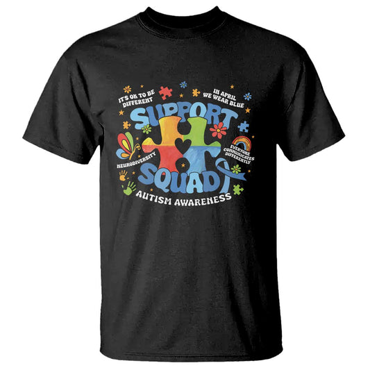 Autism Support Squad T Shirt