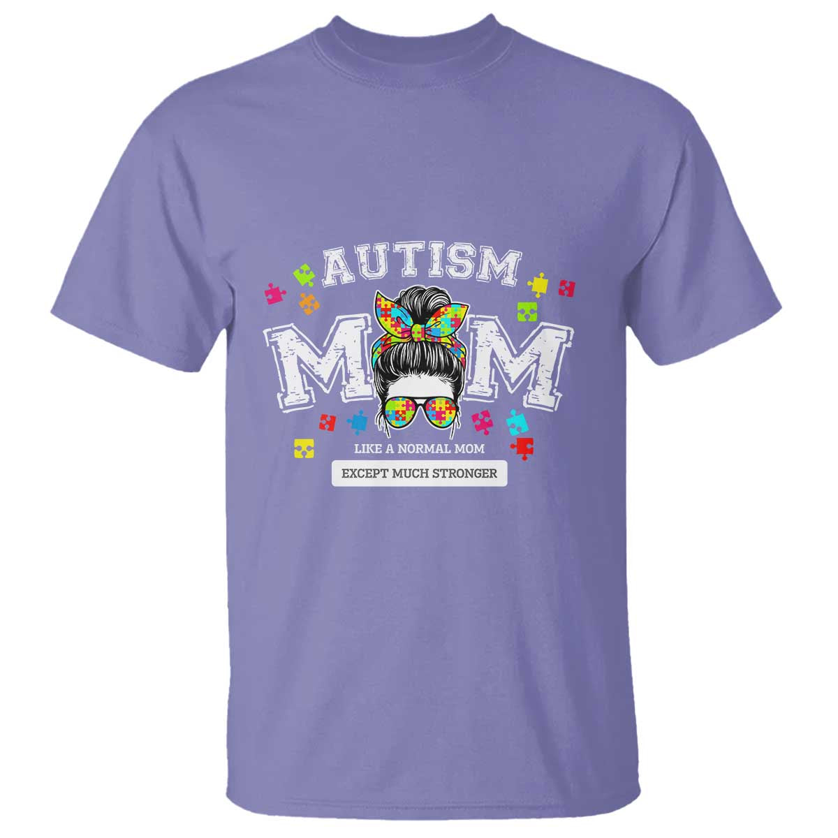 autism-mom-t-shirt-much-stronger-messy-bun-asd-autism-awareness