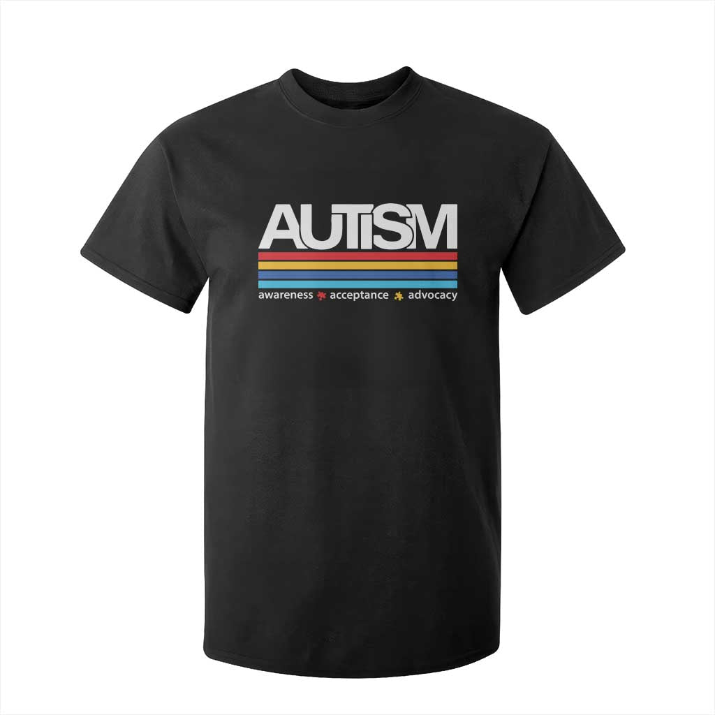 Retro Autism Support Acceptance T Shirt For Kid