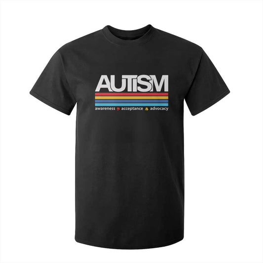 Retro Autism Support Acceptance T Shirt For Kid